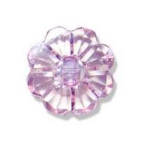 Impex Clear Flower Buttons 20mm Lilac