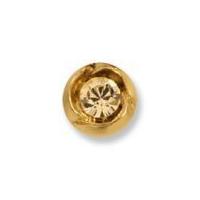 impex round swarovski stone buttons 9mm gold