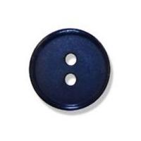 Impex 2 Hole Flat Top Narrow Rim Buttons 15mm Navy