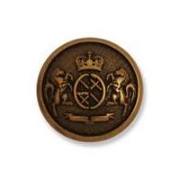 Impex Military Metal Crest Buttons Bronze