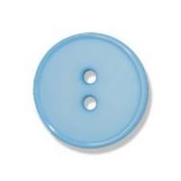 impex 2 hole flat top narrow rim buttons 18mm pale blue