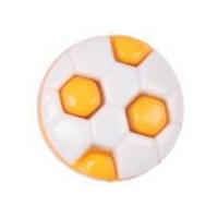 impex football shape novely buttons yellow