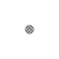 impex geometric design round buttons pearl black