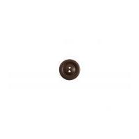 Impex Round Ringed Wood Buttons Dark Brown