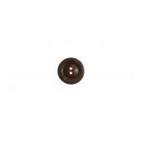 Impex Round Ringed Wood Buttons Dark Brown
