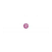 Impex Round Printed Flower Buttons Pink