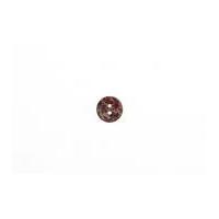 Impex Round Floral Print Fancy Coconut Buttons Brown