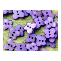 Impex Pearlised Butterfly Shape Buttons Lilac