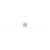 impex glitter star shaped buttons silver