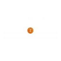 Impex Round Printed Flower Buttons Orange