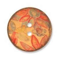 Impex Coconut Flower Buttons 30mm Brown