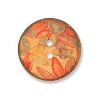 Impex Coconut Flower Buttons 21mm Brown