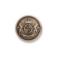 Impex Military Metal Crest Buttons Silver