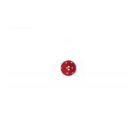 Impex Spotty Fabric Covered Round Buttons Red & White