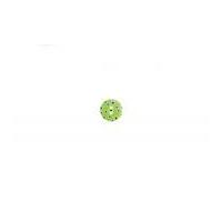 Impex Round Printed Flower Buttons Bright Green
