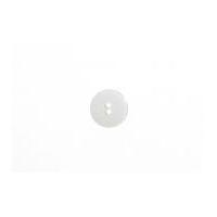 Impex Plain Round Glossy Smartie Buttons White