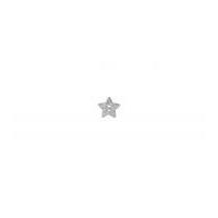 Impex Glitter Star Shaped Buttons Silver
