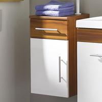 impuls modern bathroom cabinet in walnut white