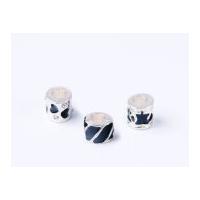 Impex A La Mode Style Spacer Beads Silver Black