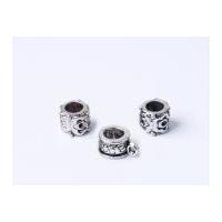 impex a la mode style spacer beads silver heart flower mix