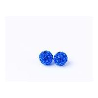 impex rhinestone crystal clay beads blue