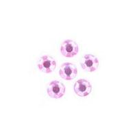 impex round stick on diamante jewels 4mm pink