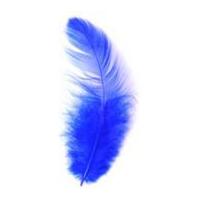 impex hen craft feathers royal blue