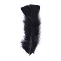 impex turkey craft feathers 17cm black