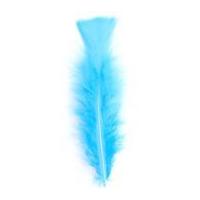 Impex Turkey Craft Feathers 17cm Turquoise