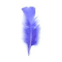 impex turkey craft feathers 17cm purple