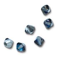 Impex Luxe Czech Crystal Rondell Beads Bermuda Blue