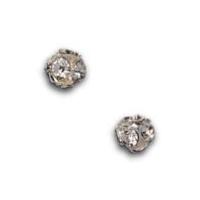 Impex Luxe Czech Crystal Ball Beads Silver Crystal
