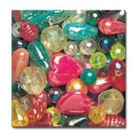 Impex Assorted Shape Plastic Craft Beads Assorted Colours