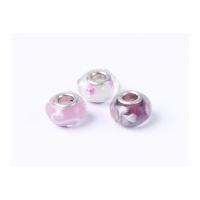 Impex A La Mode Large Hole Glass Beads Pink Rose Mix