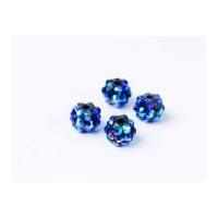 impex rhinestone crystal acrylic beads dark bluepurple