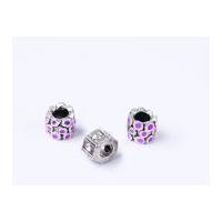 Impex A La Mode Style Spacer Beads Crystal Pink Dot Mix