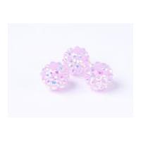 impex rhinestone crystal acrylic beads light pink