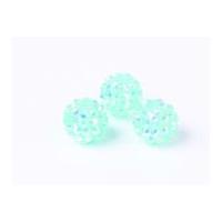 impex rhinestone crystal acrylic beads light blue