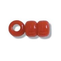 Impex Plastic Large Hole Crow Beads Red