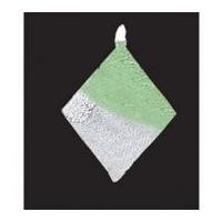 Impex Deluxe Glass Pendant Diamond Green & Silver