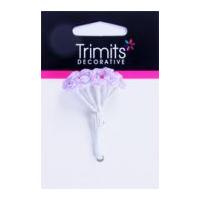 Impex Tiny Rose Flowers on Stems Lavender