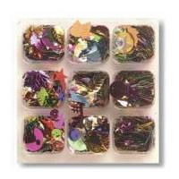 Impex Assorted Shape Craft Sequins Assorted Colours