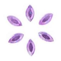 impex oval stick on diamante jewels lilac