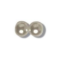 Impex Round Pearl Beads Cream