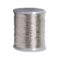 Impex Metallic Embroidery Thread 36m Silver