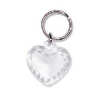 Impex Key Ring Fob Heart for Crafts