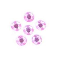 Impex Round Stick-On Diamante Jewels 5mm Pink