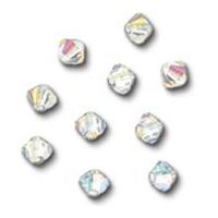 Impex Luxe Czech Crystal Rondell Beads Crystal AB