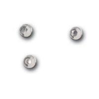 Impex Deluxe Brass Bead Jewellery Findings 3mm Silver