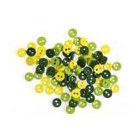 Impex Round Miniature Buttons Green